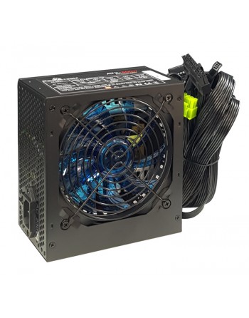 Powertech τροφοδοτικό για PC PT-905, μπλε LED fan, 500W